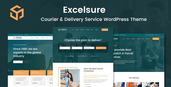 Excelsure (v1.0) 快递配送WordPress主题 - 专业物流运输网站模板