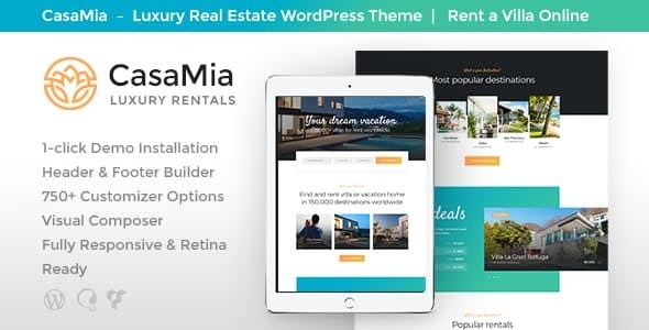 CasaMia (v1.1.3) 房产租赁房地产WordPress主题
