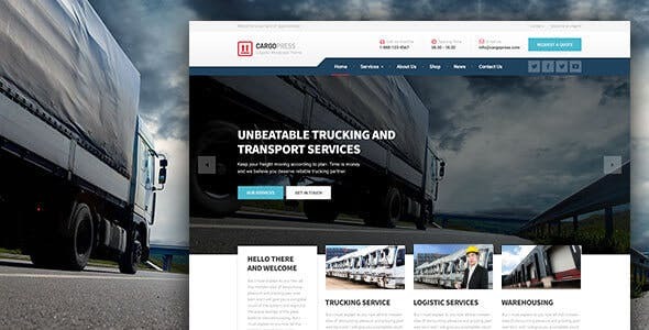 CargoPress v1.13.0 WordPress主题 - 物流、仓储与运输网站专用