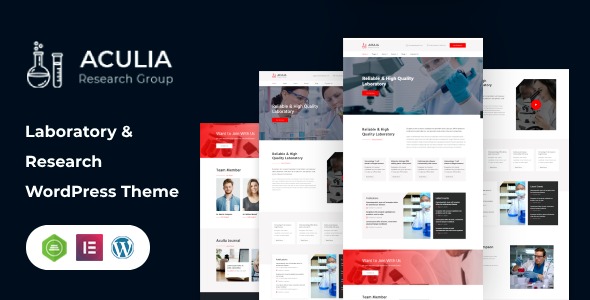 Aculia (v2.0) 实验室与研究WordPress主题