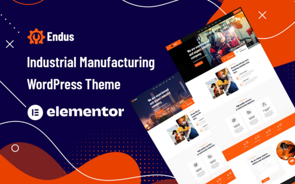 Endus (v1.0.1) 工业制造WordPress主题 - 专业工业制造企业网站模板