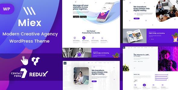 Miex (v1.0) 创意机构WordPress主题 - 单页视差设计