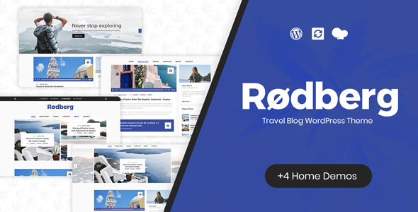 Rodberg (v1.4) 旅行博客WordPress主题 - Gutenberg兼容