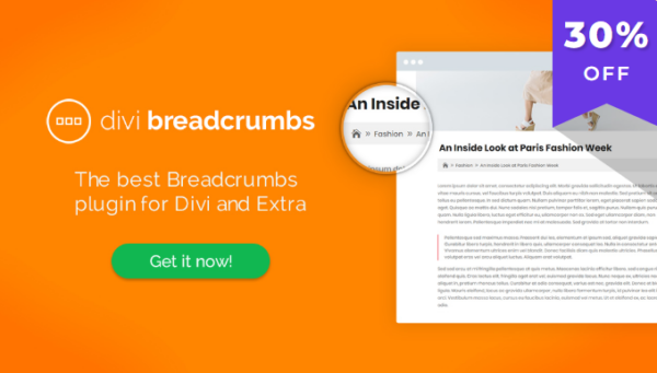 Divi Breadcrumbs v1.5.2 [Wpzone] - Divi面包屑导航插件