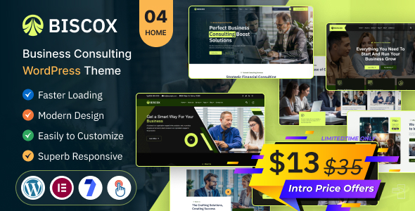 Biscox (v1.0.1) 商业咨询WordPress主题