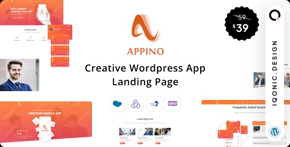 Appino v1.5.1 创意WordPress应用着陆页主题
