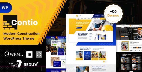 Contio v1.1.2 Construction WordPress - 建筑与施工WordPress主题