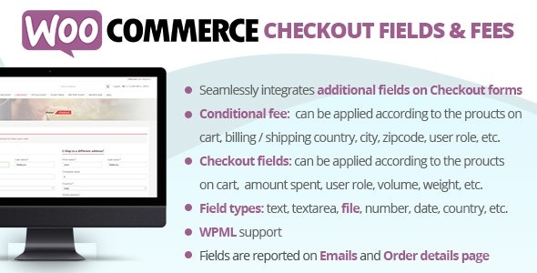 WooCommerce Checkout Fields & Fees (v10.8) - WooCommerce结账字段与费用定制插件