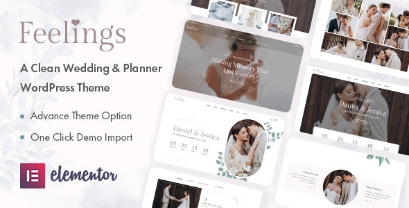 Feelings v1.0.5 Wedding & Planner WordPress Theme - 婚礼策划WordPress主题