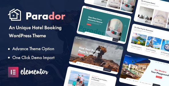 Parador v2.0.3 酒店预订WordPress主题 - 专业酒店预订网站解决方案