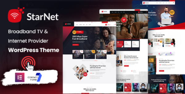 StarNet v1.0 互联网服务提供商WordPress主题 - 专业网络服务网站模板