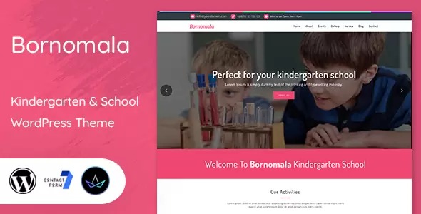 Bornomala v1.8 幼儿园和学校WordPress主题 - 专为教育机构设计