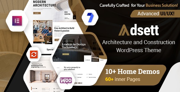 Adsett v1.0.6 建筑类WordPress主题 - 专业建筑与施工网站设计