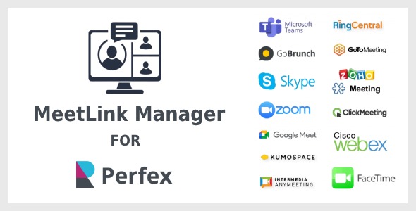 MeetLink Manager for Perfex CRM v1.0.0 - Perfex CRM会议链接管理插件