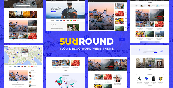 Surround v1.4 Vlog & Blog WordPress Theme - 视频博客与博客WordPress主题
