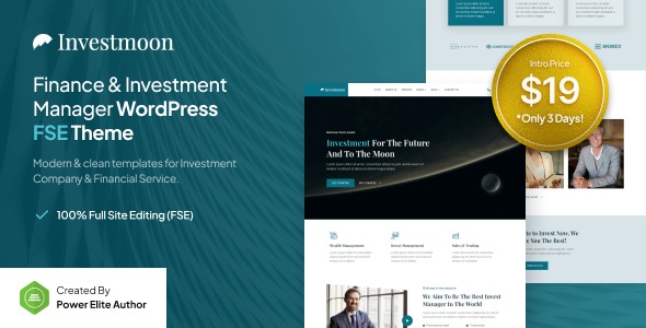 Investmoon v1.0.0 Finance & Investment Manager FSE WordPress Theme - 金融与投资管理FSE主题