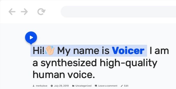 Voicer v3.3.0 WordPress文本转语音插件 - 为您的网站添加语音功能