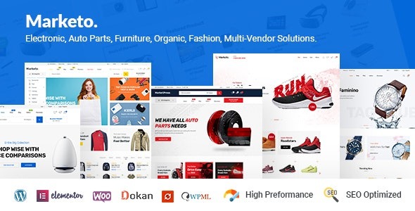 Marketo (v5.3.0) 电子商务与多供应商市场 WooCommerce WordPress 主题