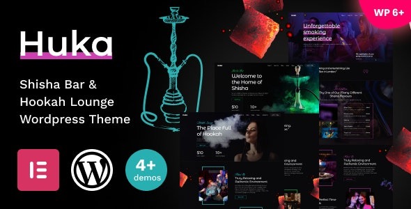 Huka (v.1.09) Shisha Bar & Hookah Lounge WordPress主题 - 水烟吧与休闲厅网站模板