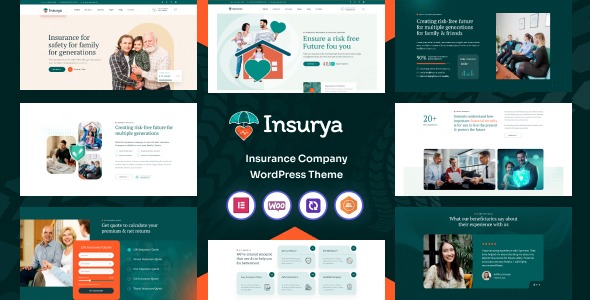 Insurya v1.0.0 保险行业WordPress主题 - 专业保险网站设计模板