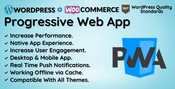 v1.4.0 Progressive Web App (PWA) & Push Notifications for WordPress & WooCommerce - WordPress渐进式Web应用和推送通知插件