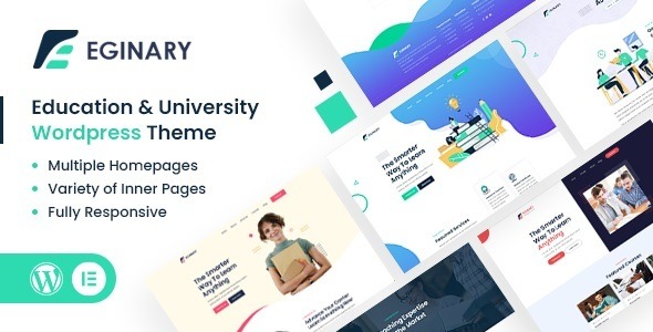 Eginary v1.0 教育与大学WordPress主题 - 专为教育机构设计