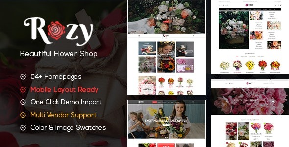 Rozy v1.2.25 Flower Shop WooCommerce WordPress Theme - 花店WooCommerce主题