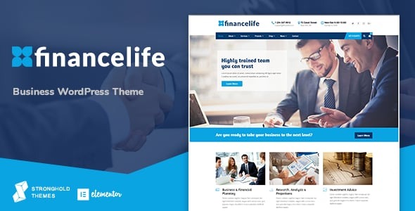 FinanceLife v10.1 Business WordPress Theme - 金融与商业企业WordPress主题