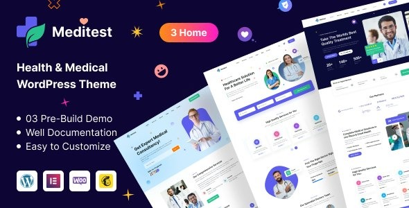 Meditest (v1.1.6) 健康与医疗WordPress主题