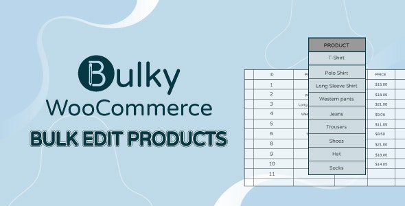 Bulky (v1.3.8) WooCommerce批量编辑产品、订单和优惠券插件