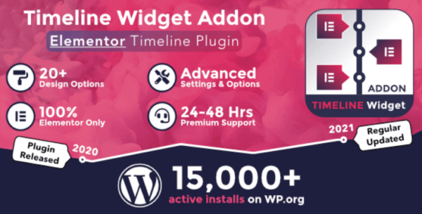 Cool Timeline Pro Timeline Widget Pro Addon For Elementor v2.1.11 - Elementor时间线小工具专业版插件