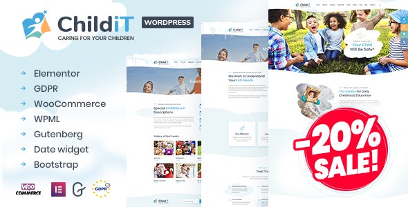 Childit v2.7 Kindergarten Elementor WordPress Theme - 幼儿园Elementor WordPress主题