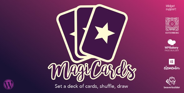 MagiCards v2.2.7 洗牌卡组 | WordPress插件