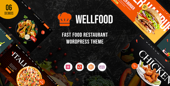 Wellfood (v1.0.0) 快餐餐厅WordPress主题 - 快速订餐与外卖解决方案