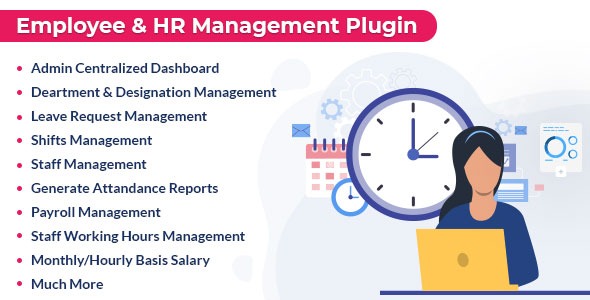 Employee And HR Manager Plugin v3.3.0 - 员工与人力资源管理系统插件
