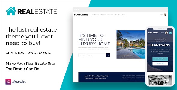 Real Estate 7 (v3.5.6) 房地产WordPress主题 - 响应式房地产网站设计