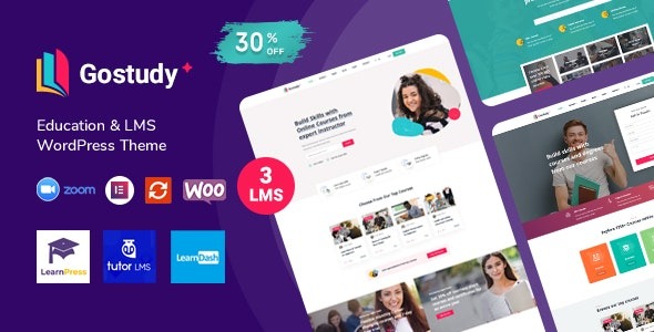 Gostudy (v2.5.3) 教育类WordPress主题 - 在线学习与课程管理的最佳选择