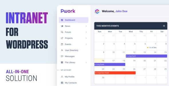 Pwork v1.3.3 Intranet For WordPress - 企业内网解决方案