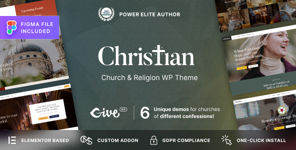 Christian v1.1.1 Church WordPress Theme - 基督教教堂WordPress主题