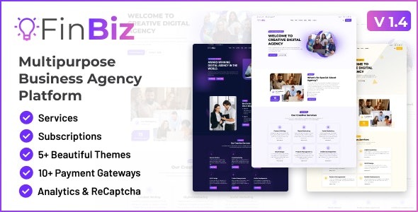FinBiz v2.1 多功能商业代理平台 WordPress主题