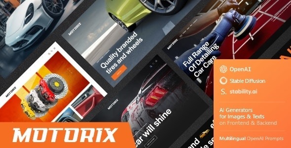 Motorix v1.5.0 汽车维修、商店与美容 WordPress 主题