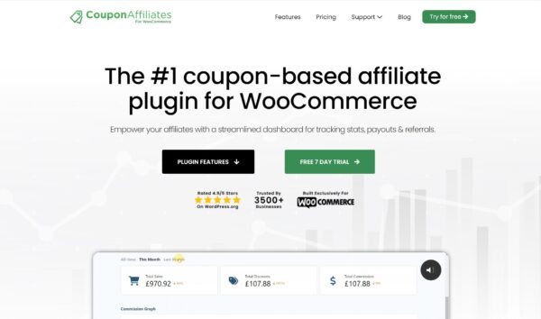 WooCommerce优惠券联盟专业版(Coupon Affiliates for WooCommerce PRO) v6.2.0 - 提升电商营销效果