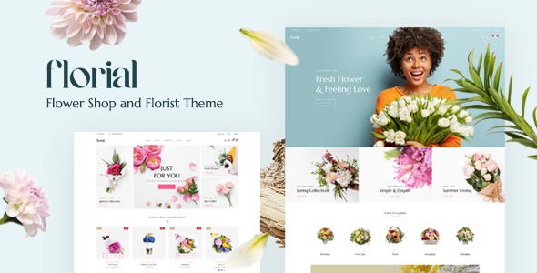 Florial v1.2.2 花卉商店 WooCommerce WordPress 主题 - 花店电商网站模板