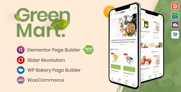 GreenMart (v4.2.1) 有机食品Woocommerce WordPress主题