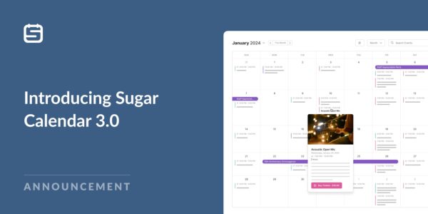 Sugar Calendar Pro v3.6.1 - 最佳WordPress活动日历插件，功能更强大