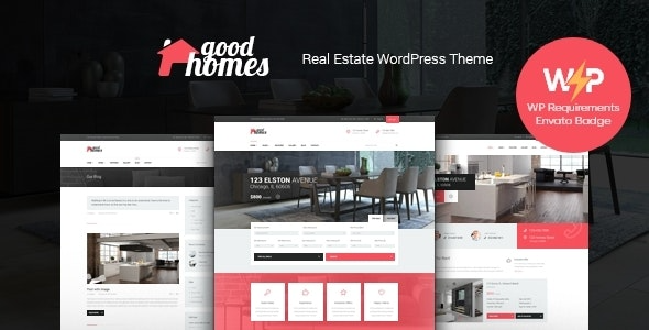 Good Homes v1.3.12 房地产WordPress主题 - 专业房产网站解决方案