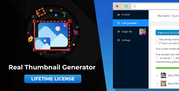 WordPress Real Thumbnail Generator v2.6.103 - 批量生成缩略图工具