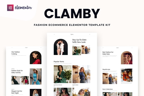 Clamby – 时尚电商Elementor模板套件