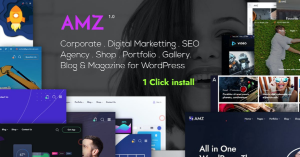 AMZ v1.0 All in One Creative WordPress Theme - 多功能创意WordPress主题