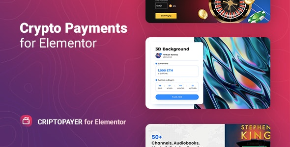 Criptopayer v1.0.0 Crypto Payment Button for Elementor - 加密货币支付按钮插件